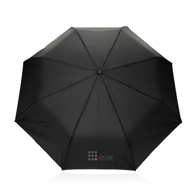 Kaycey 21" AWARE™ RPET Acacia wood mini auto open umbrella - hospitality