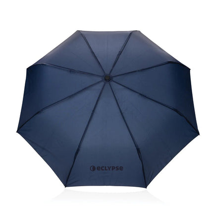 Kaycey 21" AWARE™ RPET Acacia wood mini auto open umbrella - hospitality