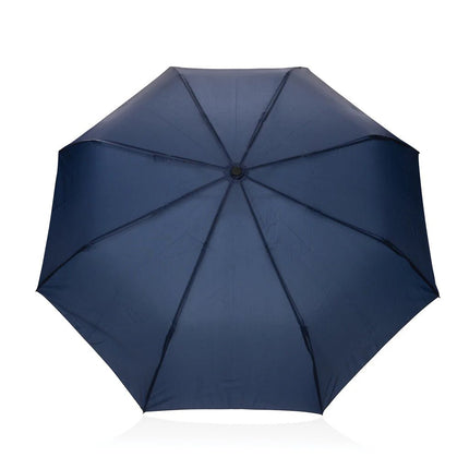 Kaycey 21" AWARE™ RPET Acacia wood mini auto open umbrella - hospitality