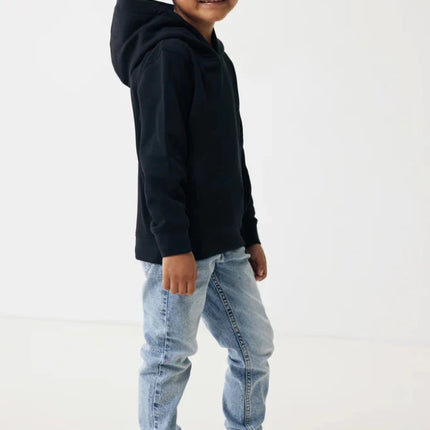 Kids recycled cotton hoodie with sidepockets - hospitality