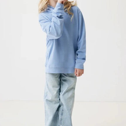Kids recycled cotton hoodie with sidepockets - hospitality
