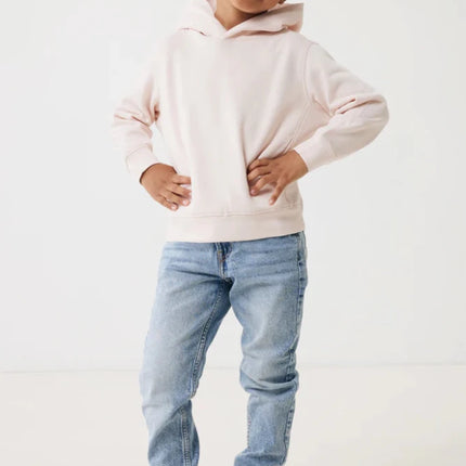 Kids recycled cotton hoodie with sidepockets - hospitality