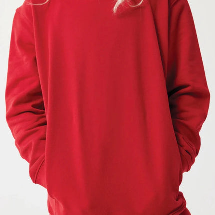 Kids recycled cotton hoodie with sidepockets - hospitality