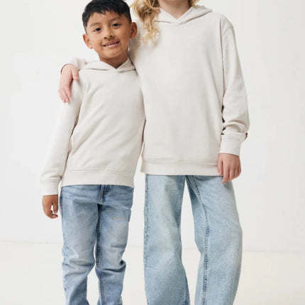 Kids recycled cotton hoodie with sidepockets - hospitality