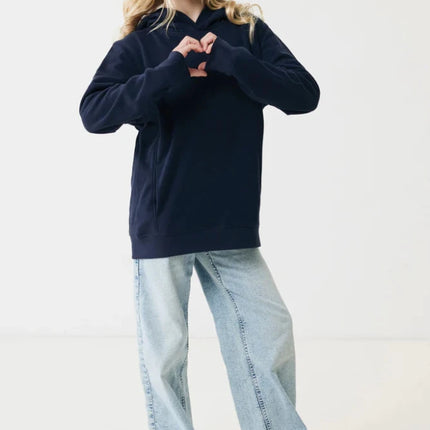 Kids recycled cotton hoodie with sidepockets - hospitality
