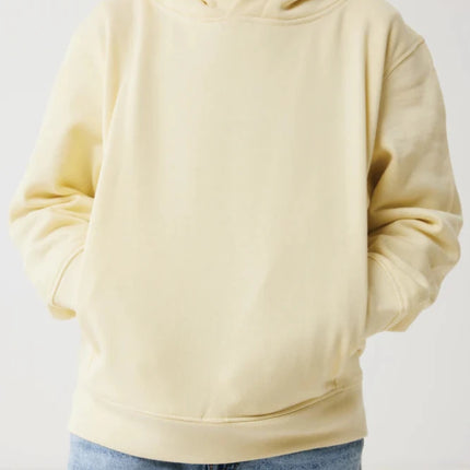 Kids recycled cotton hoodie with sidepockets - hospitality
