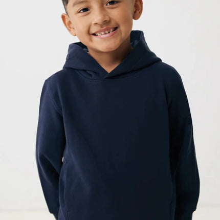 Kids recycled cotton hoodie with sidepockets - hospitality