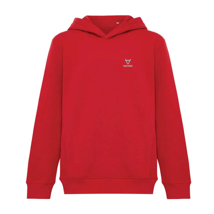 Kids recycled cotton hoodie with sidepockets - hospitality