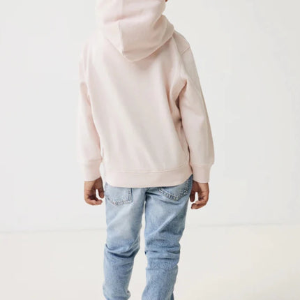 Kids recycled cotton hoodie with sidepockets - hospitality