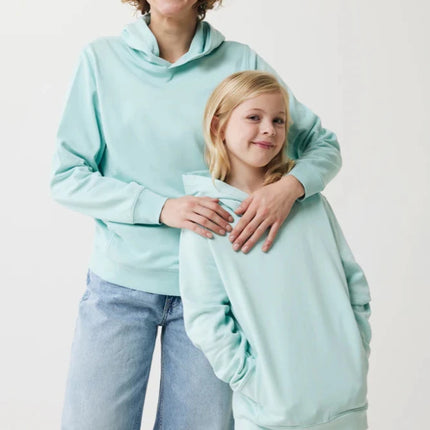 Kids recycled cotton hoodie with sidepockets - hospitality