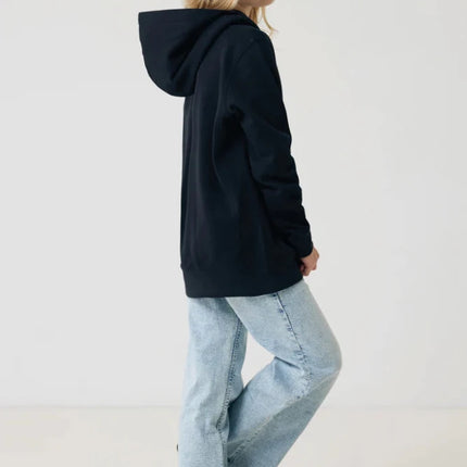 Kids recycled cotton hoodie with sidepockets - hospitality