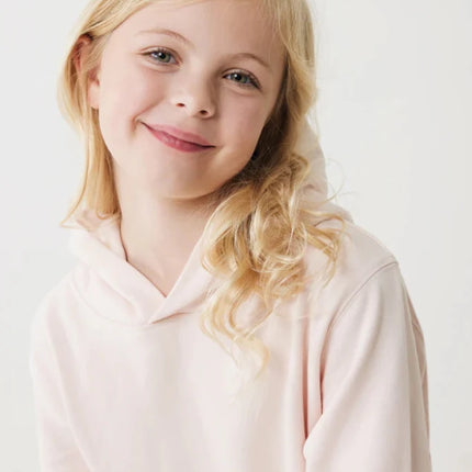 Kids recycled cotton hoodie with sidepockets - hospitality