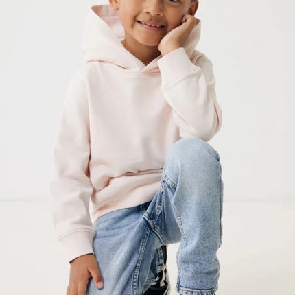 Kids recycled cotton hoodie with sidepockets - hospitality