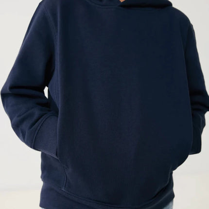Kids recycled cotton hoodie with sidepockets - hospitality
