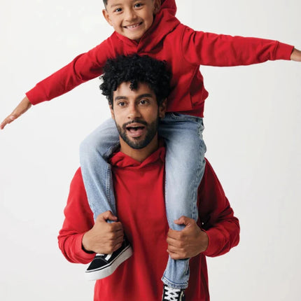 Kids recycled cotton hoodie with sidepockets - hospitality