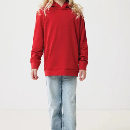 Kids recycled cotton hoodie with sidepockets - hospitality