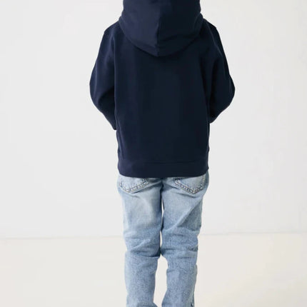 Kids recycled cotton hoodie with sidepockets - hospitality