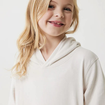 Kids recycled cotton hoodie with sidepockets - hospitality