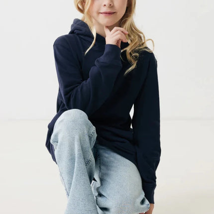 Kids recycled cotton hoodie with sidepockets - hospitality