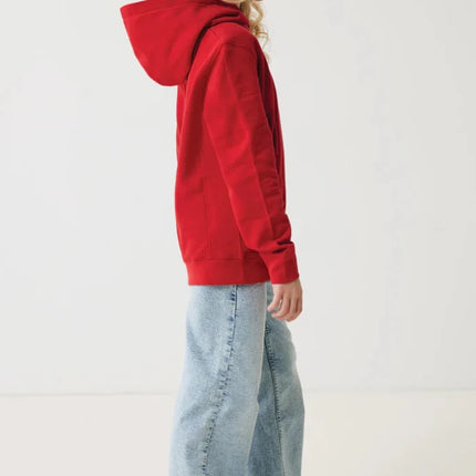 Kids recycled cotton hoodie with sidepockets - hospitality