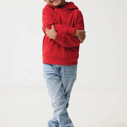 Kids recycled cotton hoodie with sidepockets - hospitality