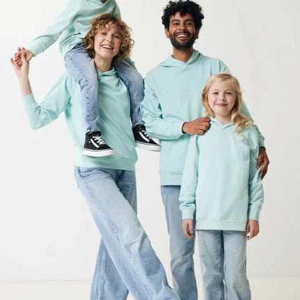Kids recycled cotton hoodie with sidepockets - hospitality