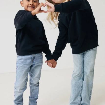 Kids recycled cotton hoodie with sidepockets - hospitality