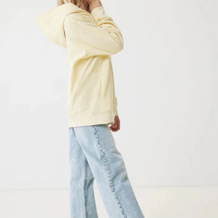 Kids recycled cotton hoodie with sidepockets - hospitality