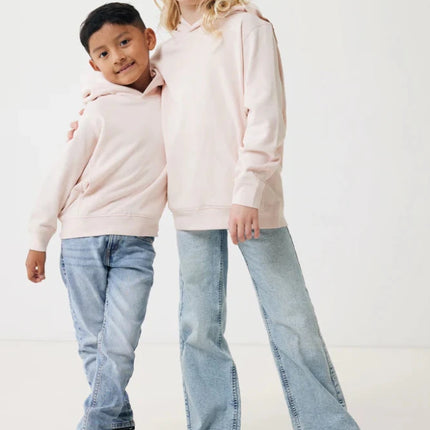 Kids recycled cotton hoodie with sidepockets - hospitality