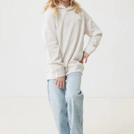 Kids recycled cotton hoodie with sidepockets - hospitality