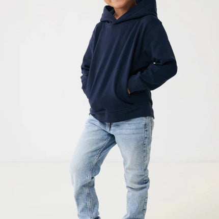 Kids recycled cotton hoodie with sidepockets - hospitality