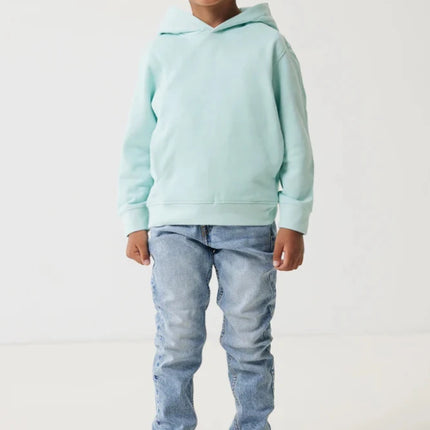 Kids recycled cotton hoodie with sidepockets - hospitality