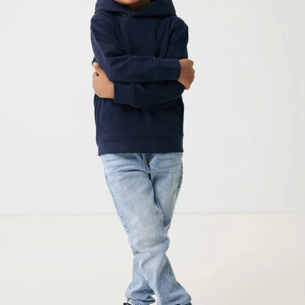 Kids recycled cotton hoodie with sidepockets - hospitality