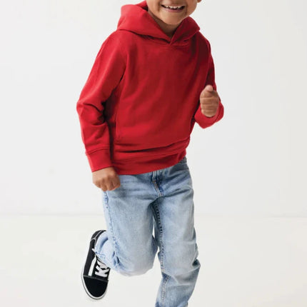 Kids recycled cotton hoodie with sidepockets - hospitality