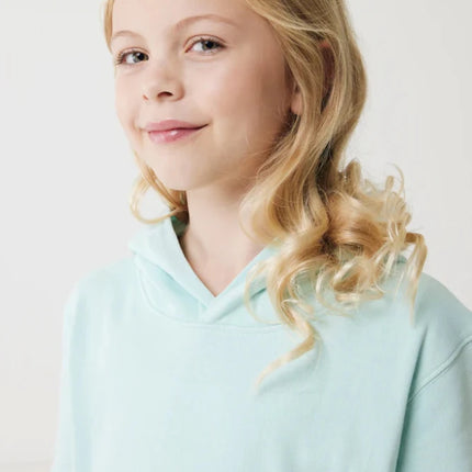 Kids recycled cotton hoodie with sidepockets - hospitality