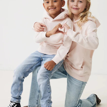 Kids recycled cotton hoodie with sidepockets - hospitality