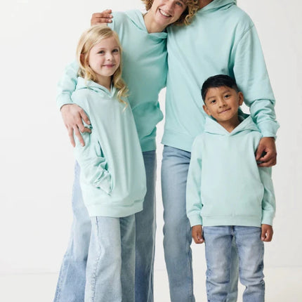 Kids recycled cotton hoodie with sidepockets - hospitality