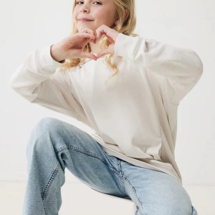 Kids recycled cotton hoodie with sidepockets - hospitality