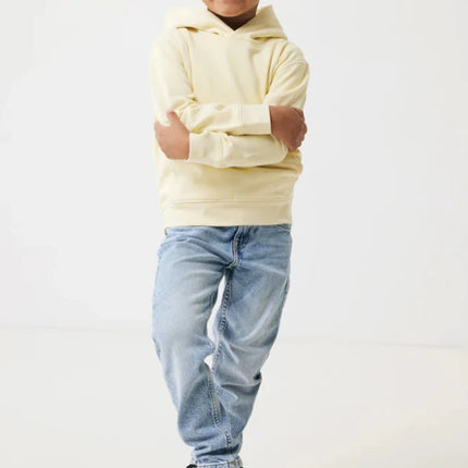 Kids recycled cotton hoodie with sidepockets - hospitality