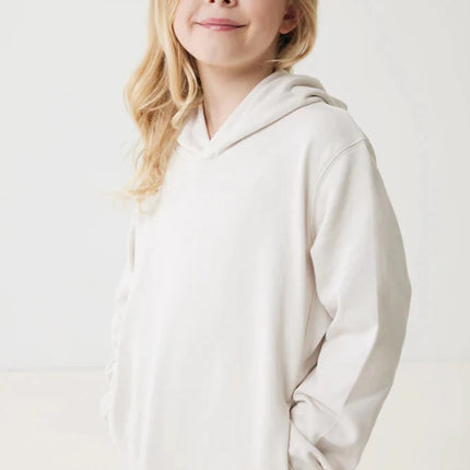 Kids recycled cotton hoodie with sidepockets - hospitality