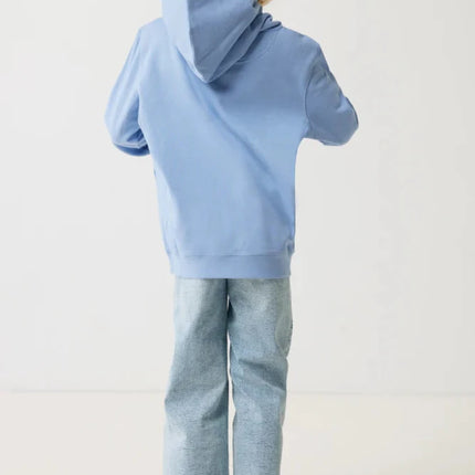 Kids recycled cotton hoodie with sidepockets - hospitality