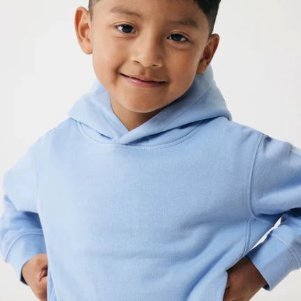 Kids recycled cotton hoodie with sidepockets - hospitality