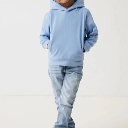 Kids recycled cotton hoodie with sidepockets - hospitality