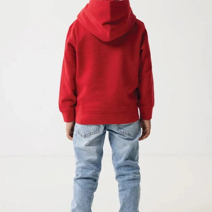 Kids recycled cotton hoodie with sidepockets - hospitality