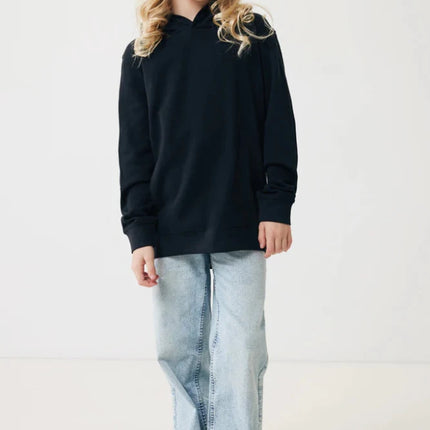 Kids recycled cotton hoodie with sidepockets - hospitality
