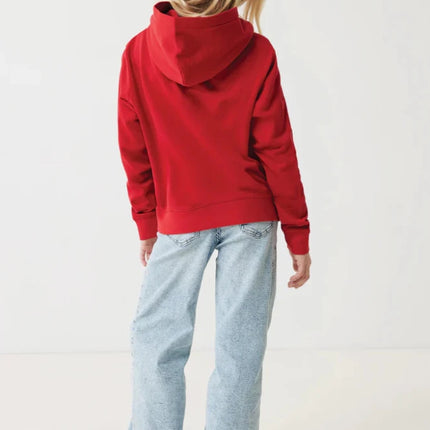 Kids recycled cotton hoodie with sidepockets - hospitality