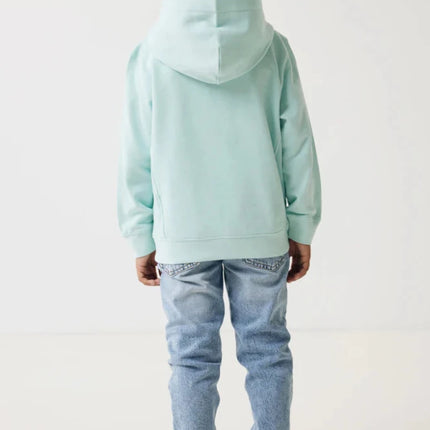 Kids recycled cotton hoodie with sidepockets - hospitality