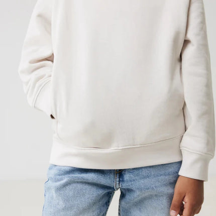 Kids recycled cotton hoodie with sidepockets - hospitality