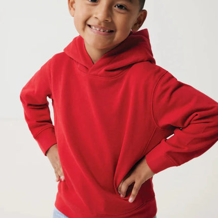 Kids recycled cotton hoodie with sidepockets - hospitality