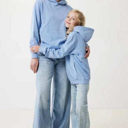 Kids recycled cotton hoodie with sidepockets - hospitality